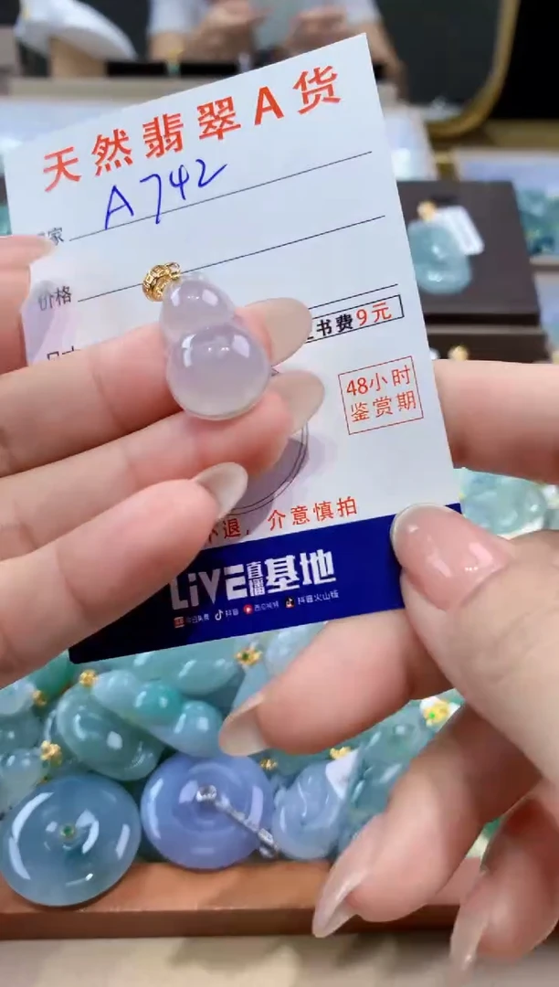 颈饰未镶嵌翡翠天然缅甸翡翠A货挂件