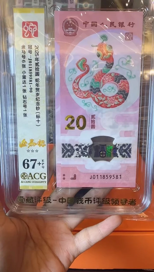 塑料2025蛇钞 爱藏标十 如图  啊啊啊