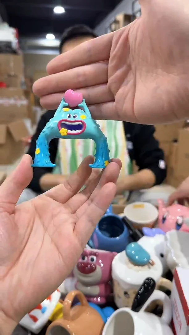 瓷片啊拱摆件