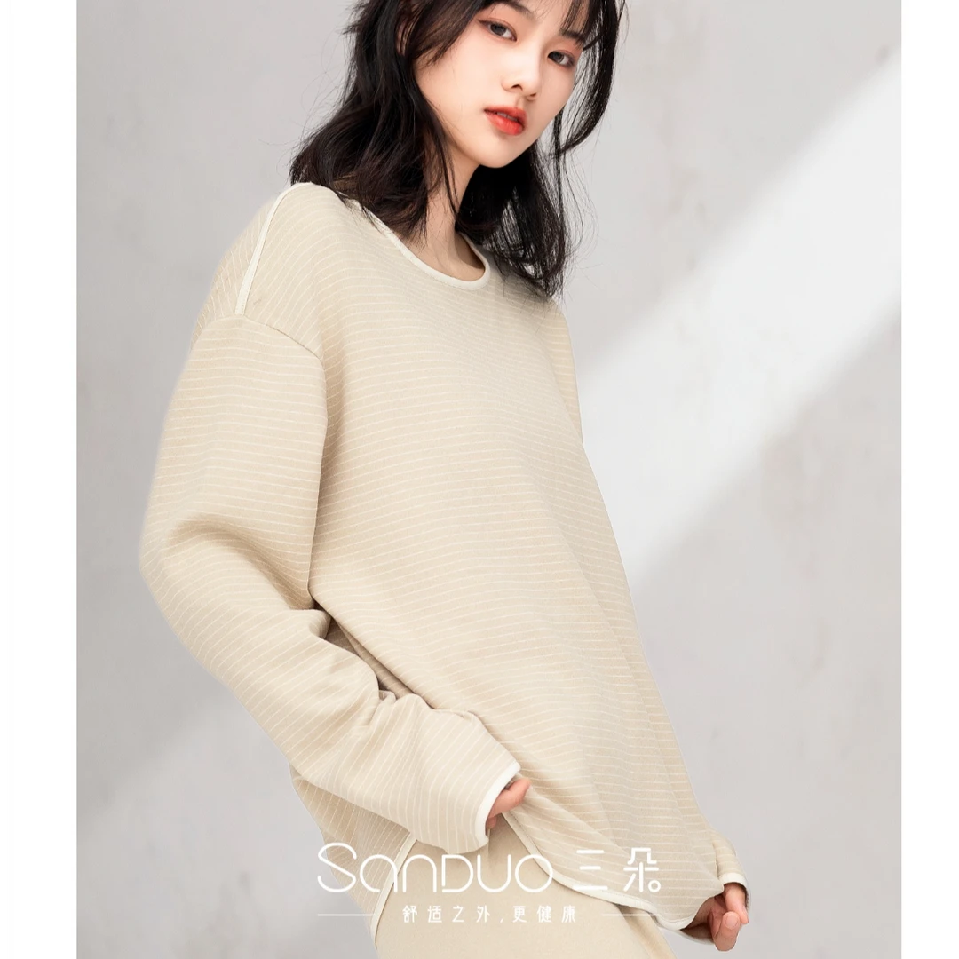 9015#三朵闲暇时光系列睡衣套YT