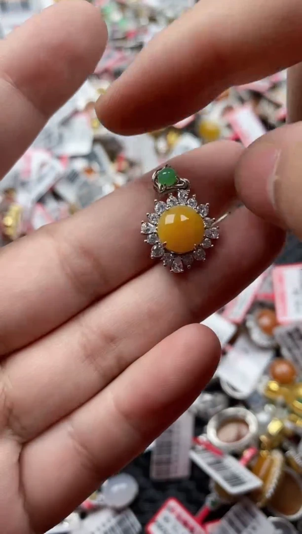 【闪购商品】翡翠戒指银S925镶嵌3333---6