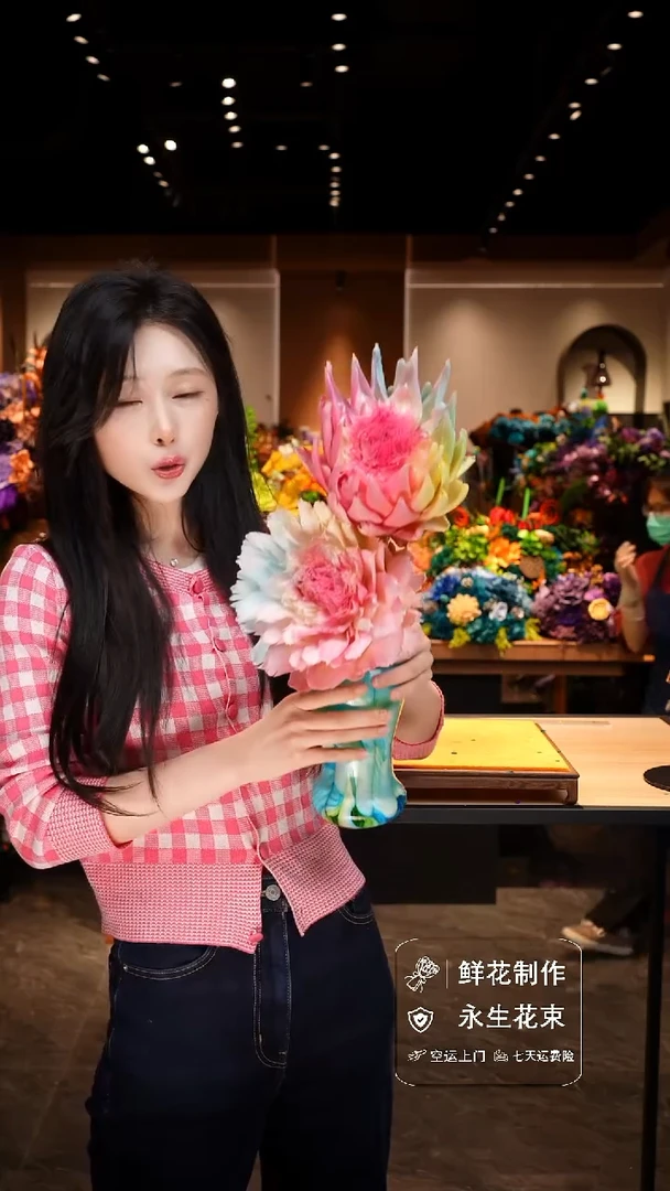 手工艺品琉璃手工花器花束空运包邮送货上门-以图片为准