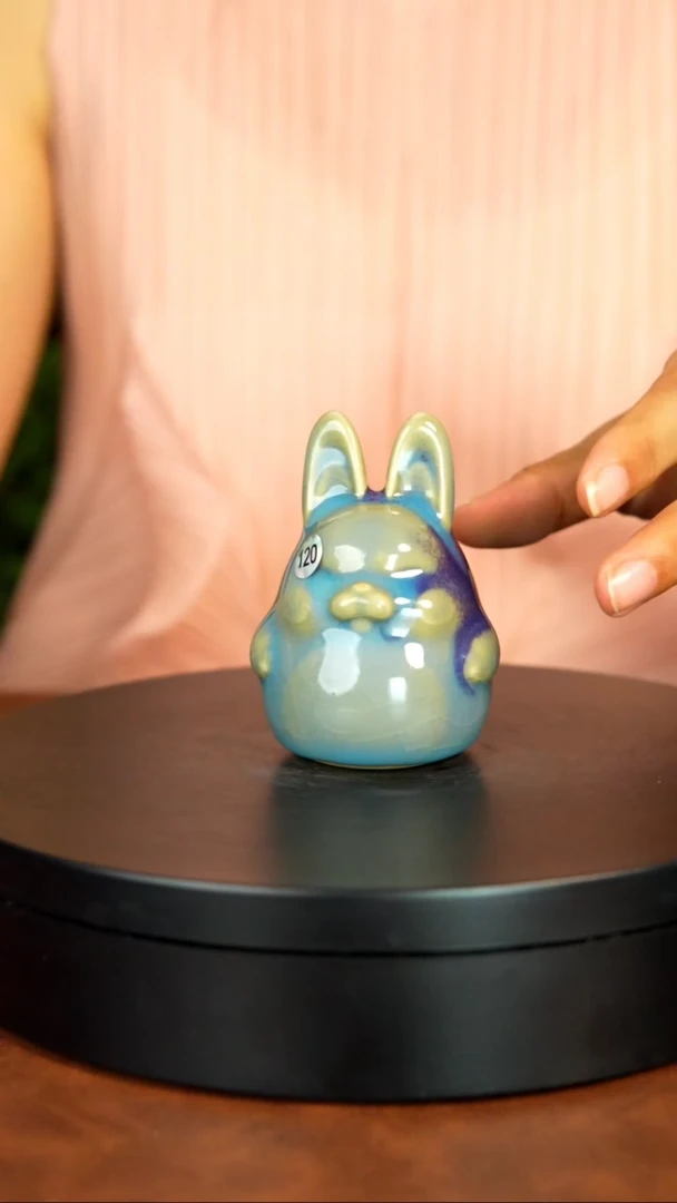 120号/生肖兔】无礼盒原矿原产地钧瓷茶具