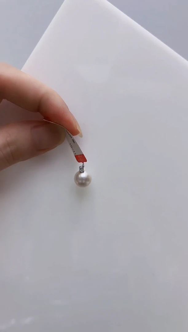 18K金镶嵌淡水珍珠DA@吊坠10@gp848