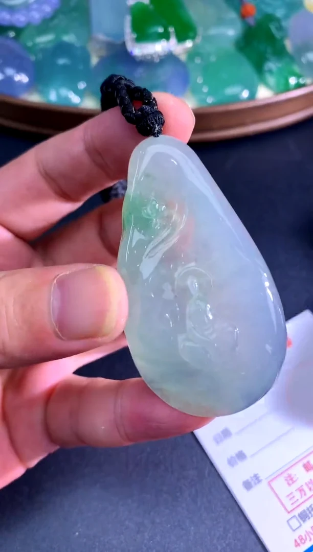 颈饰未镶嵌翡翠天然A货翡翠