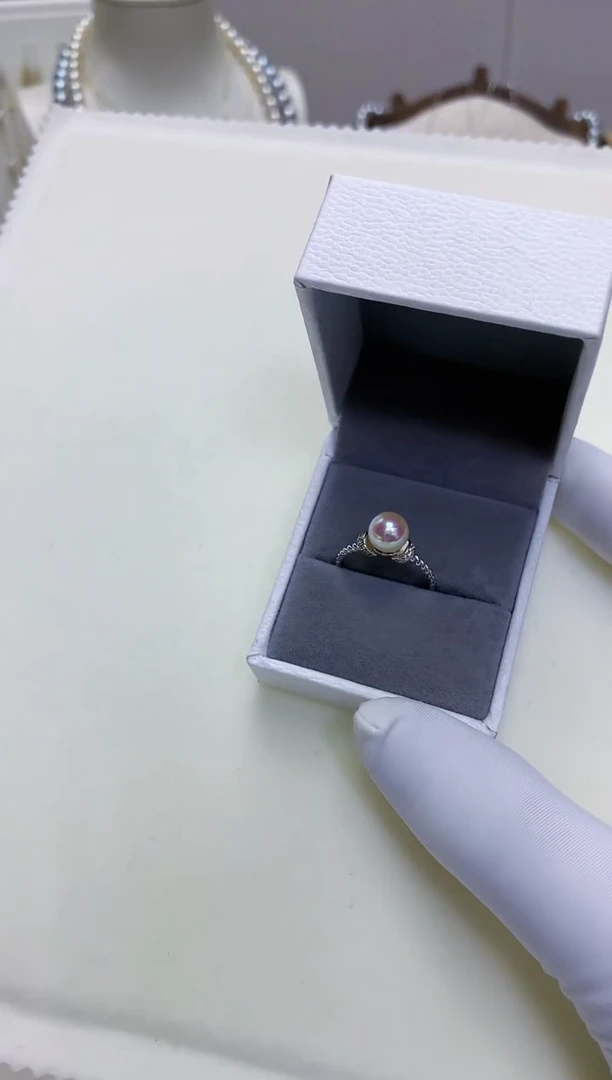 【闪购商品】海水珍珠饰品银S925镶嵌设计款戒指