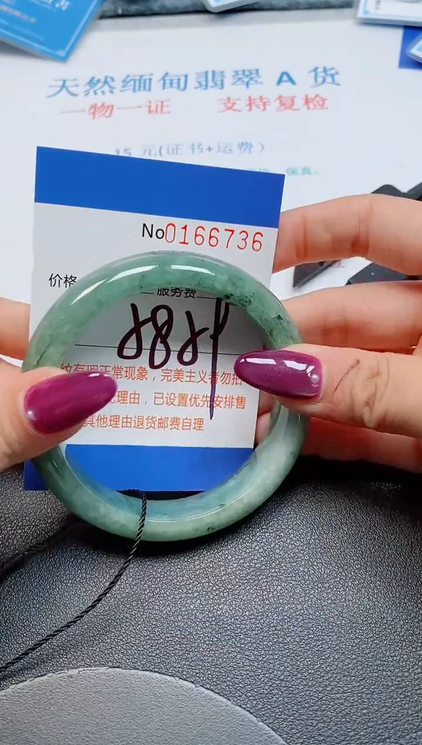 未镶嵌手镯翡翠天然缅甸翡翠166736