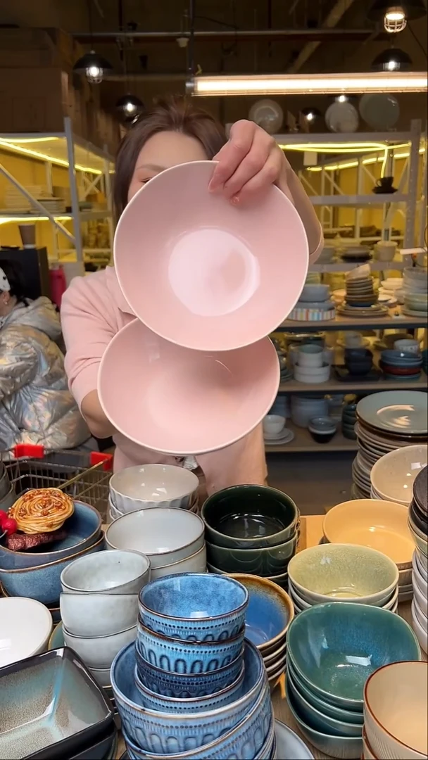 瓷29【瑕疵】外贸尾货窑变釉下彩