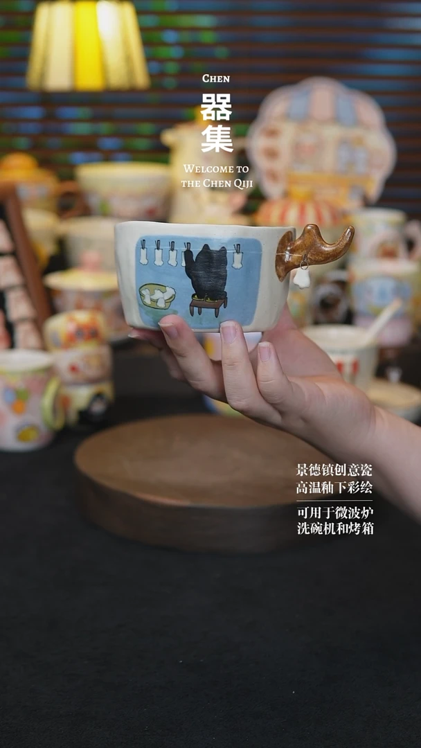 其他007景德镇创意瓷器纯手工手绘