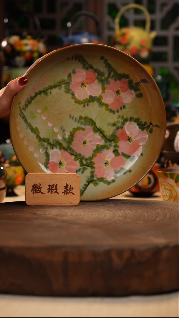 陶瓷油画手绘釉下彩