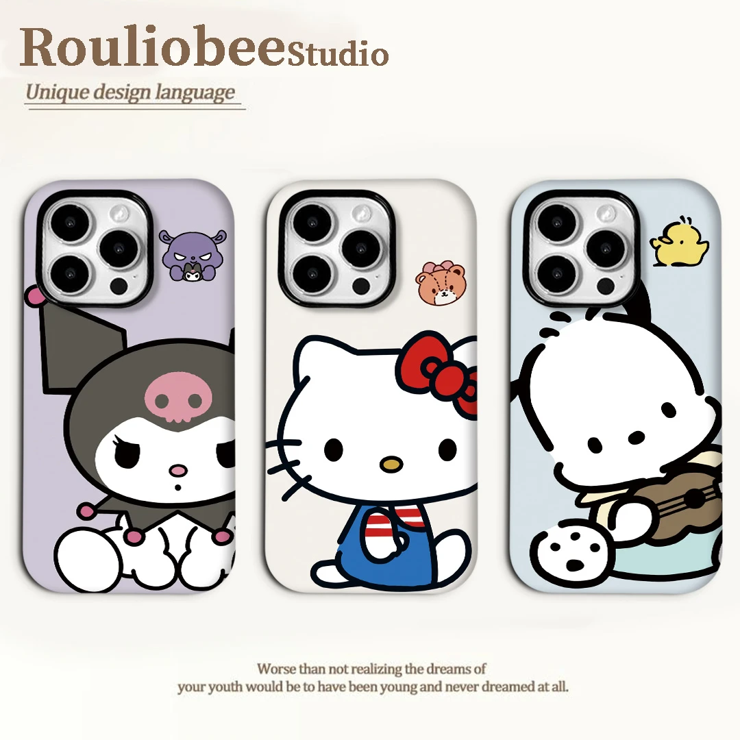 夕与空日韩卡通kt适用苹果16promax菲林手机壳华为P70vivo小米15o