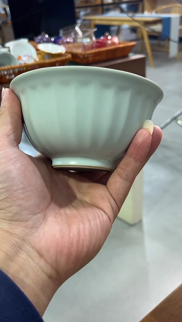 汝窑碗（可开片），直播间放漏