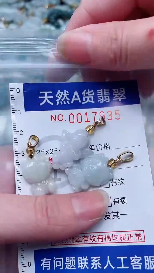翡翠未镶嵌吊坠(不含链)1
