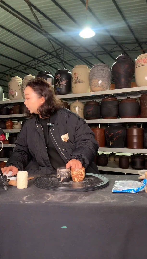 【闪购商品】罐2个搅泥杯子古铜+黑色