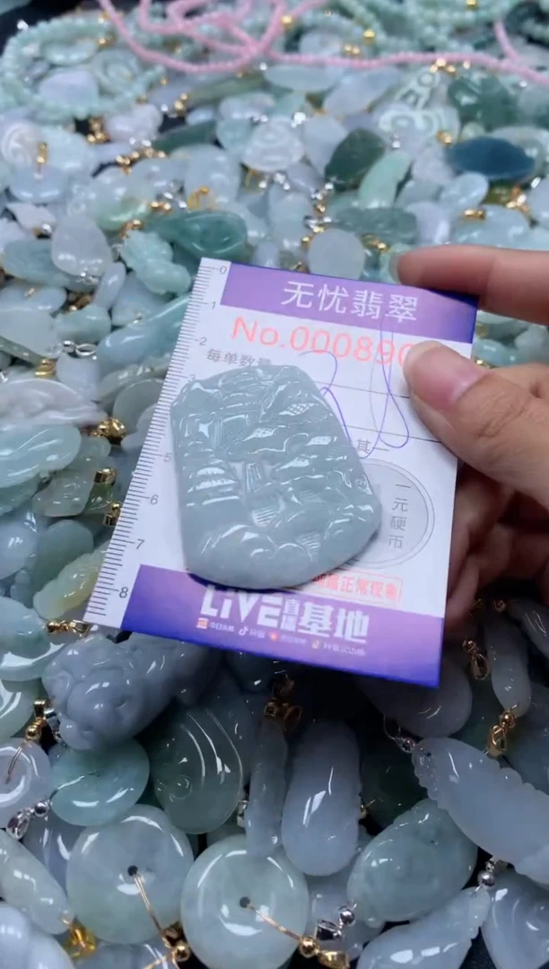 翡翠未镶嵌吊坠(不含链)8904