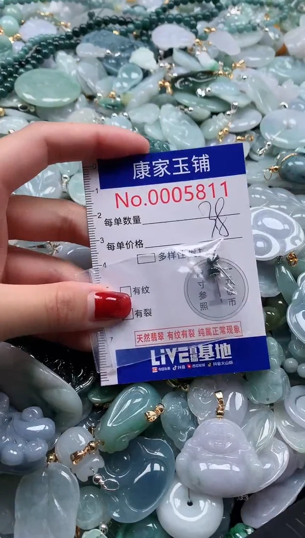 翡翠未镶嵌吊坠(不含链)5811