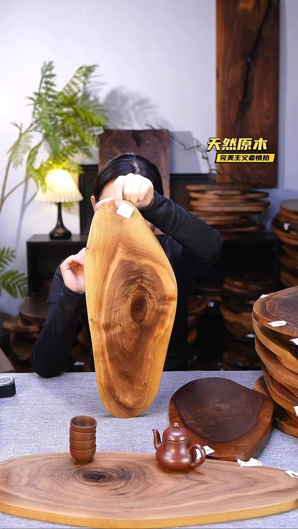 木北美黑胡桃原木.干裂疤结不属于商品质量问题完美主义者慎拍