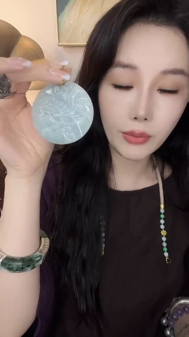 颈饰未镶嵌翡翠文*翡翠E112