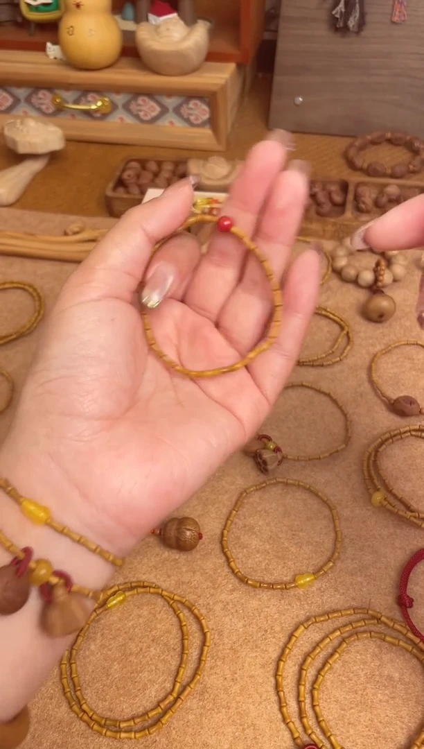 竹节手串一物一拍莎莎款单圈