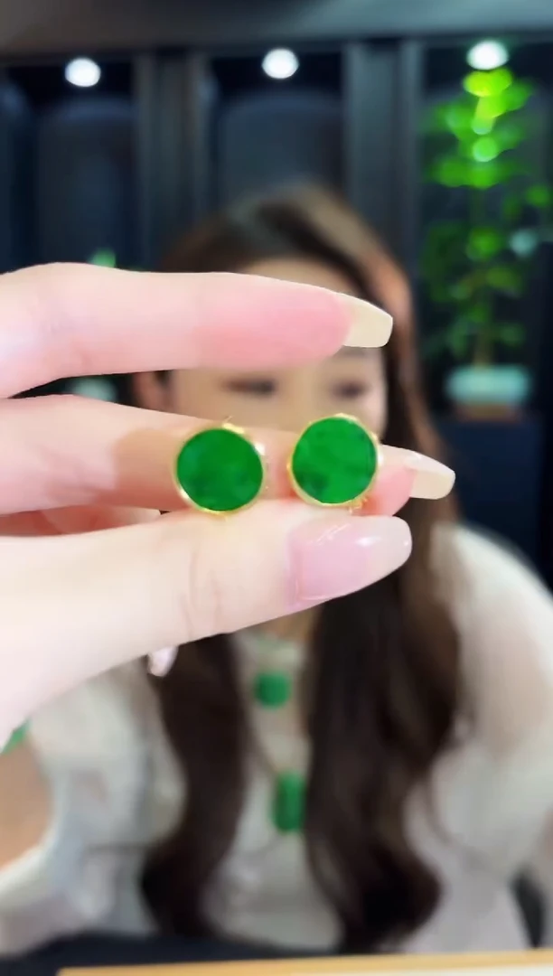 未镶嵌翡翠耳饰缅料A货/多样性发货/一件