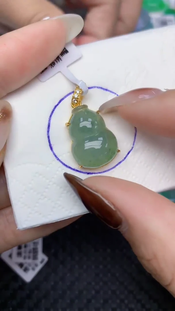 颈饰未镶嵌翡翠天然缅甸翡翠a货百元以上9元证书费自理