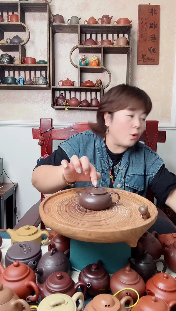 茶壶紫砂寒江底槽清150CC