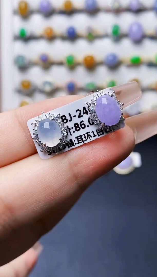 银S925镶嵌戒指翡翠1242