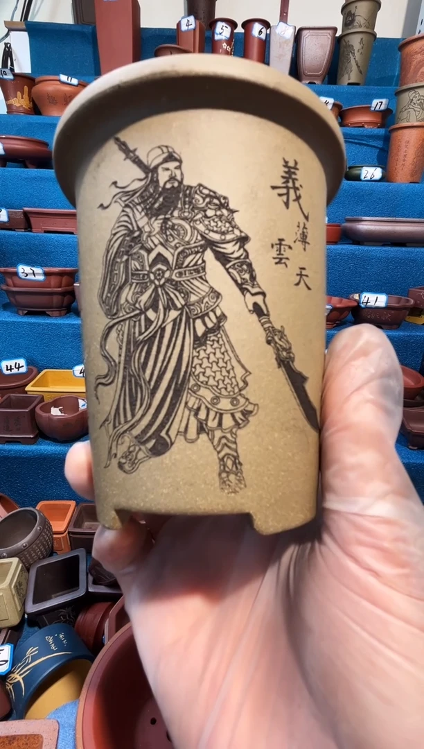 【闪购商品】紫砂紫砂花盆7*9.5