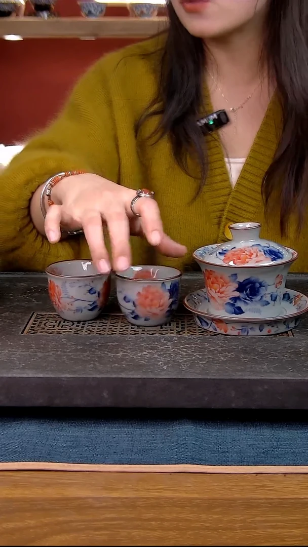 简装家用款3件套 老陶泥开片纹陶瓷茶具