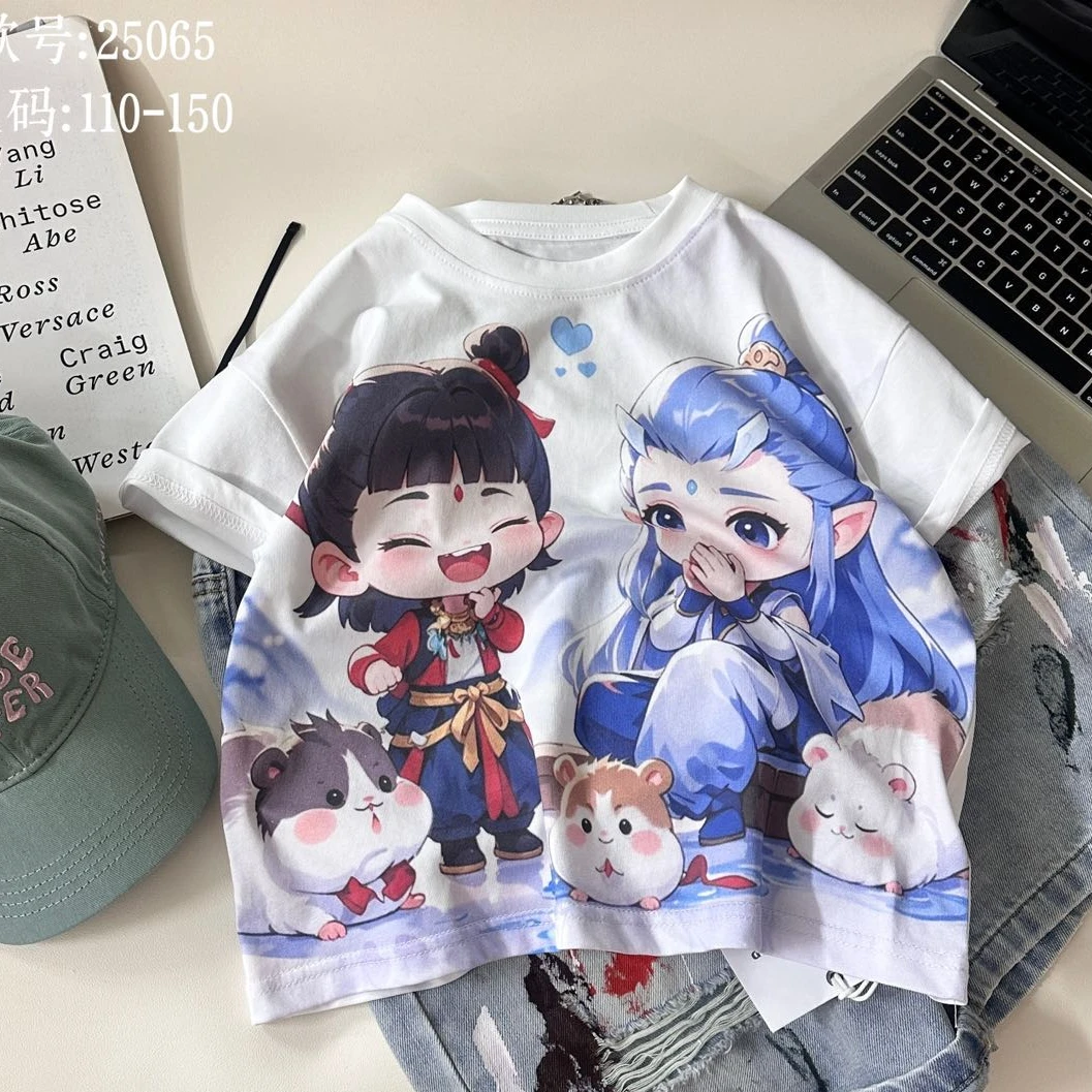 【新疆包邮】夏季新款哪吒敖丙短袖J027