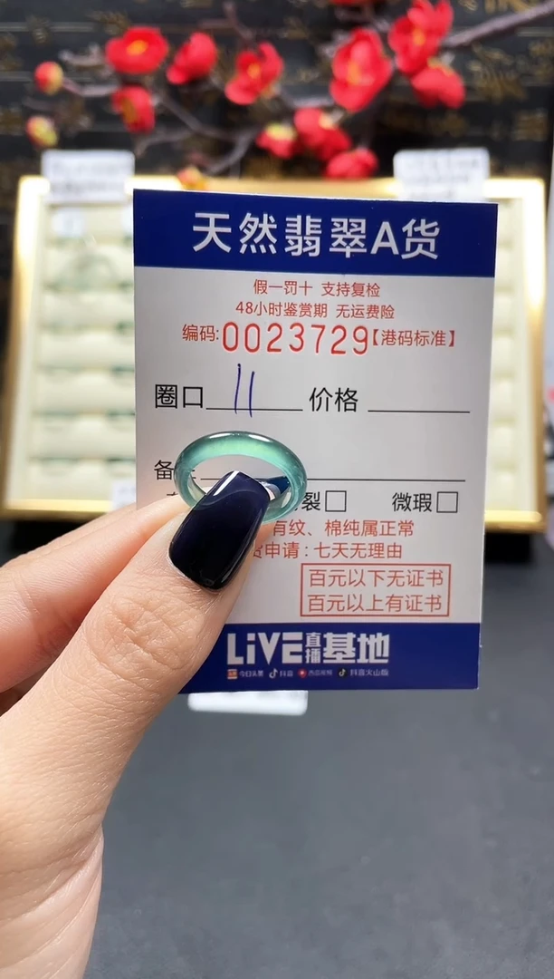 【闪购商品】翡翠戒指未镶嵌翡翠戒指3729