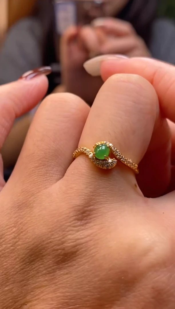 颈饰银S925镶嵌翡翠净货15663