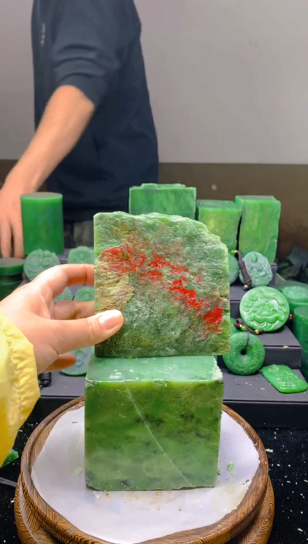 未镶嵌和田玉珠宝半成品1