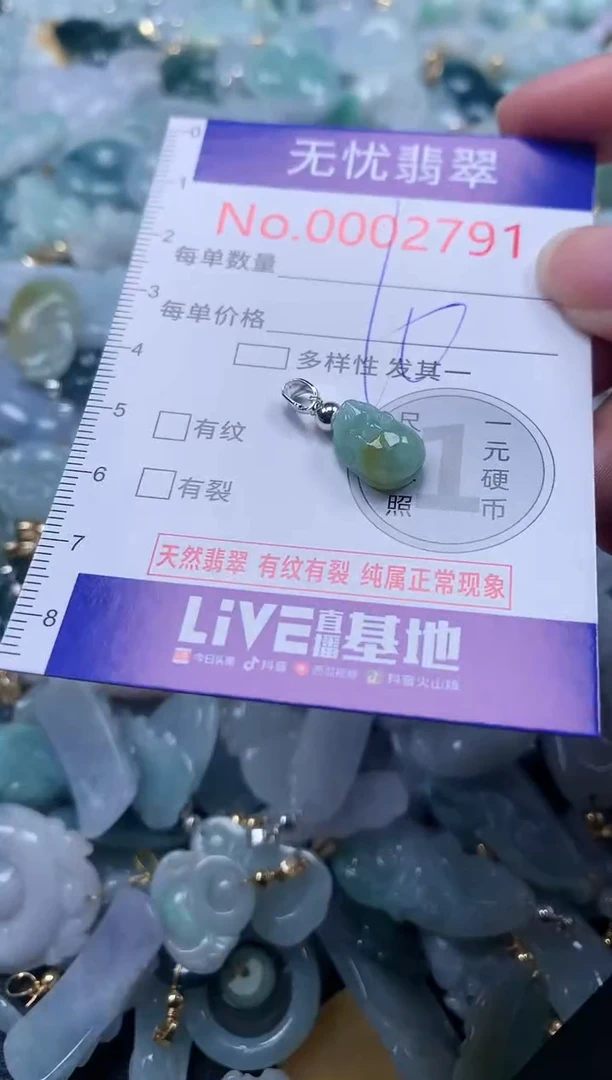 翡翠未镶嵌吊坠(不含链)2791