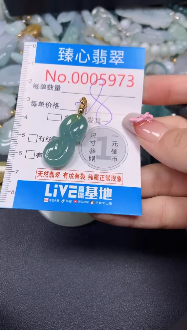 【闪购商品】翡翠颈饰未镶嵌含绳0005973