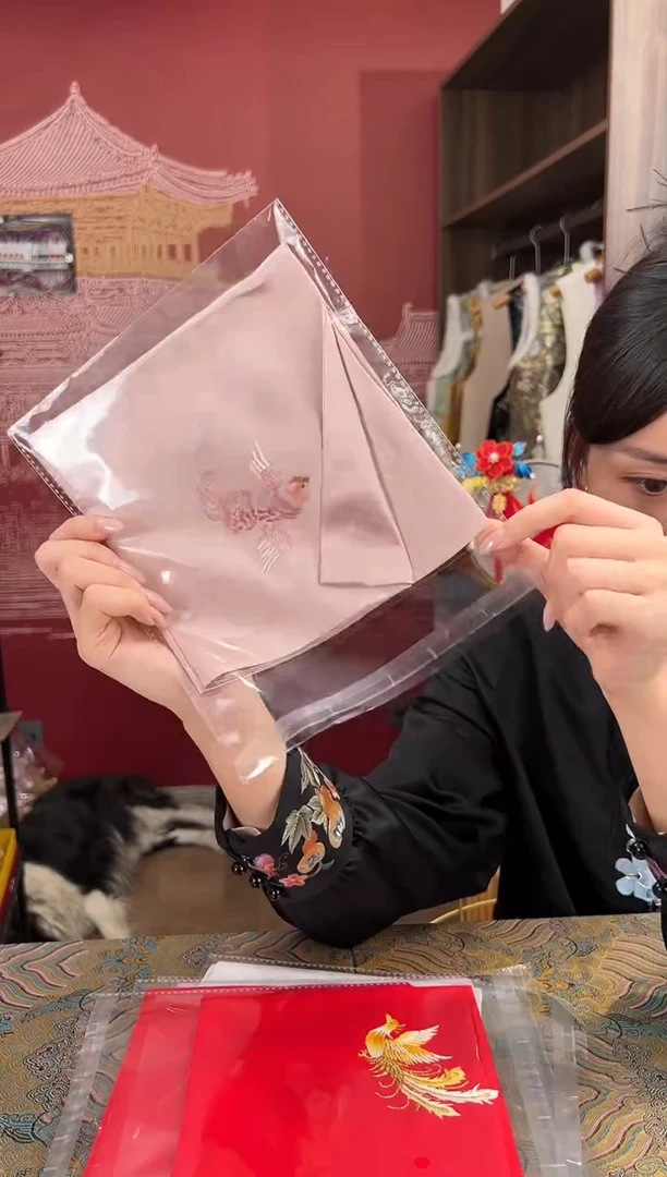 【闪购商品】刺绣苏绣手工刺绣100桑蚕丝手帕