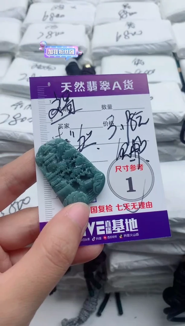 翡翠未镶嵌颈饰文*··········