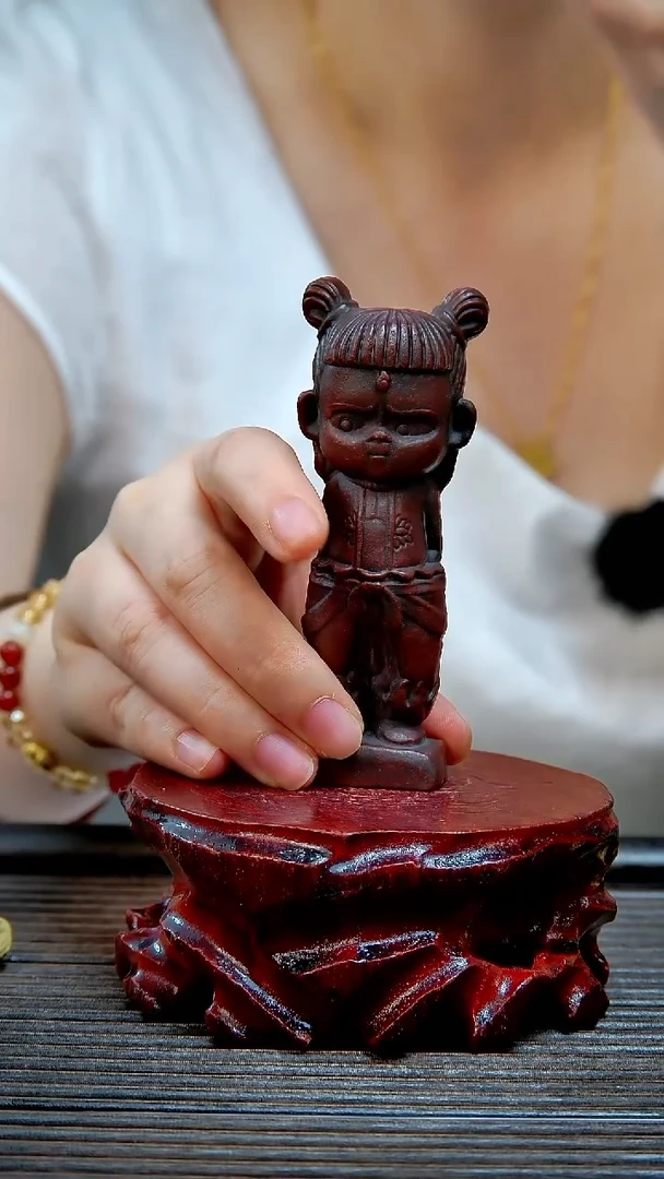 紫砂紫砂原矿茶宠摆件哪吒