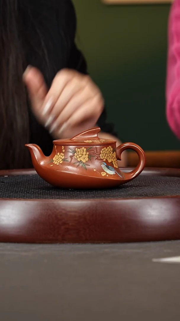 茶壶紫砂138ZXJ一帆风顺 龙山大红泥220cc