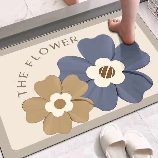 TH354（40*60cm）硅藻泥吸水垫入户门浴室客厅防滑耐磨静音软垫