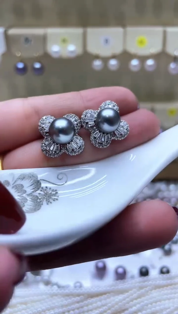 【闪购商品】海水珍珠耳饰未镶嵌耳钉