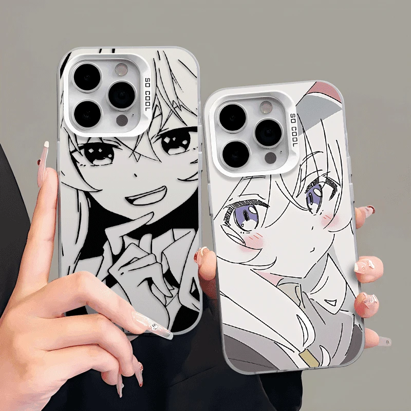 伊蕾娜二次元手机壳适用于苹果15华为oppo荣耀小米vivo红米镭射硬