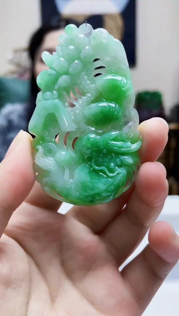 未镶嵌定制翡翠吊坠138