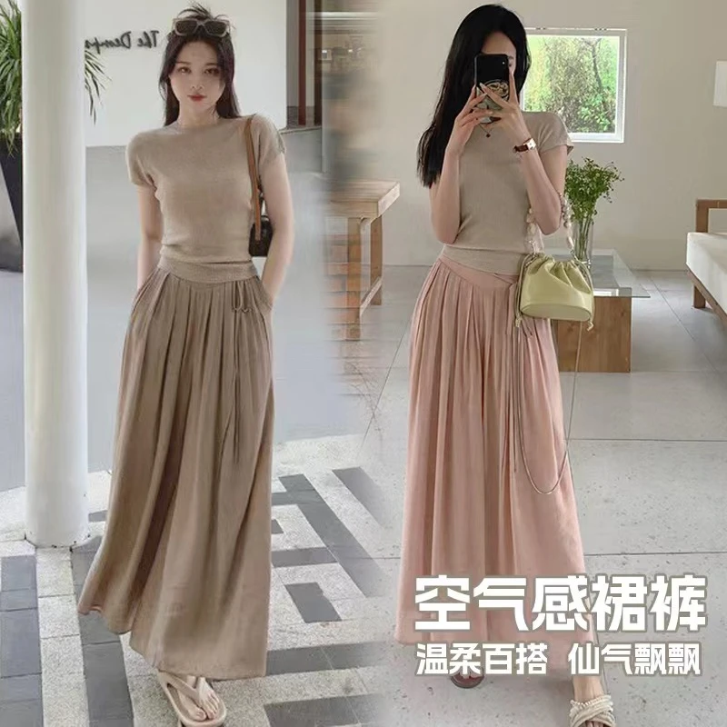 【夏幽幽专属】时尚高腰裙裤B2291