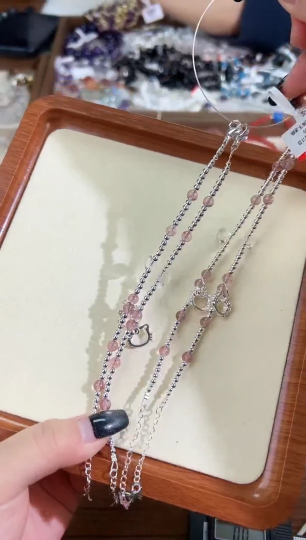 【闪购商品】水晶手链未镶嵌KT猫0014默认微瑕多样性发货