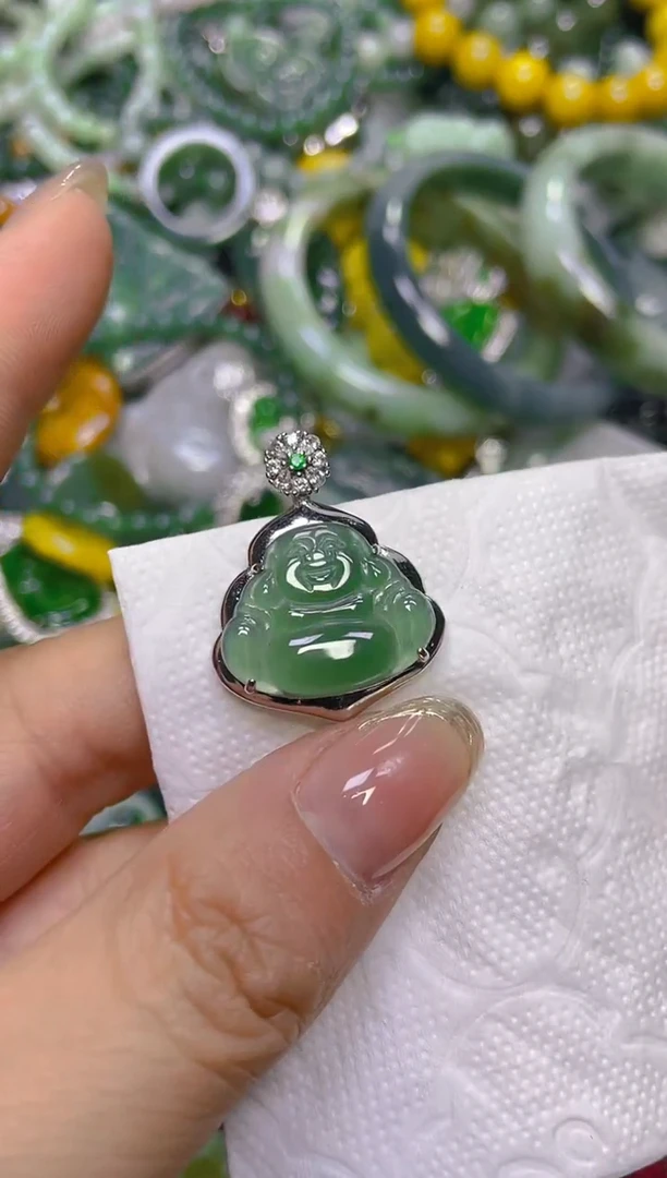 颈饰未镶嵌翡翠/Y/翡翠A货，一件也是批发价