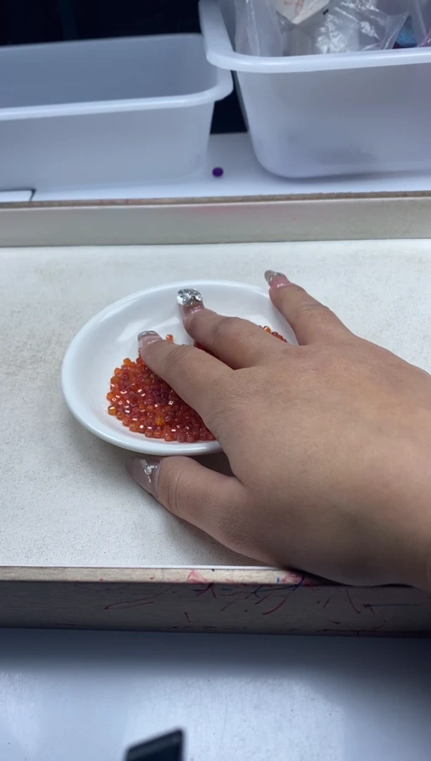 【闪购商品】尖晶石颈饰未镶嵌x313橙锆*石方糖3*3mm*50