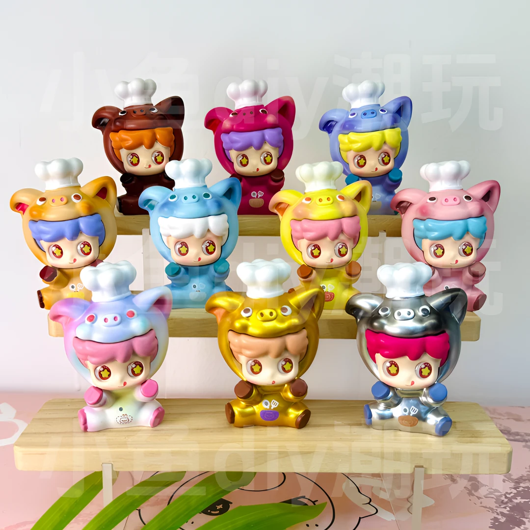 【小猪厨师】 大号可爱潮玩树脂摆件适合桌面装饰的创意礼品
