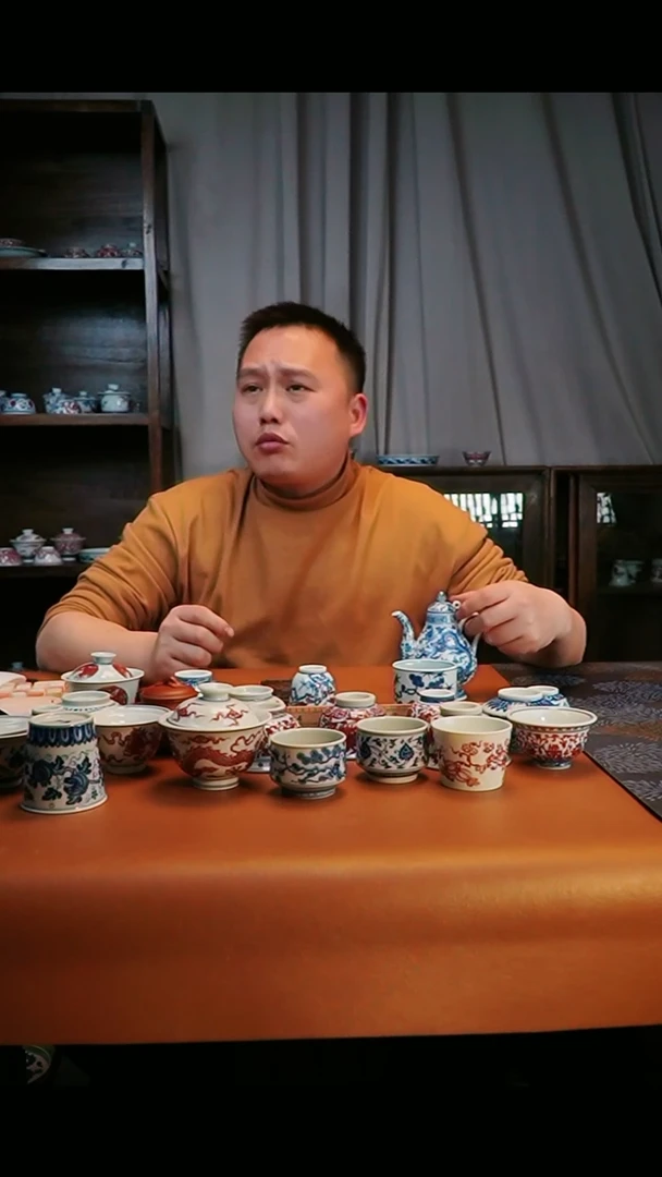【闪购商品】仿古青花云龙纹值壶1