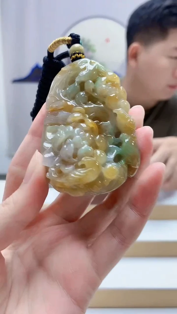 未镶嵌定制翡翠4917zm-毛货挂件128
